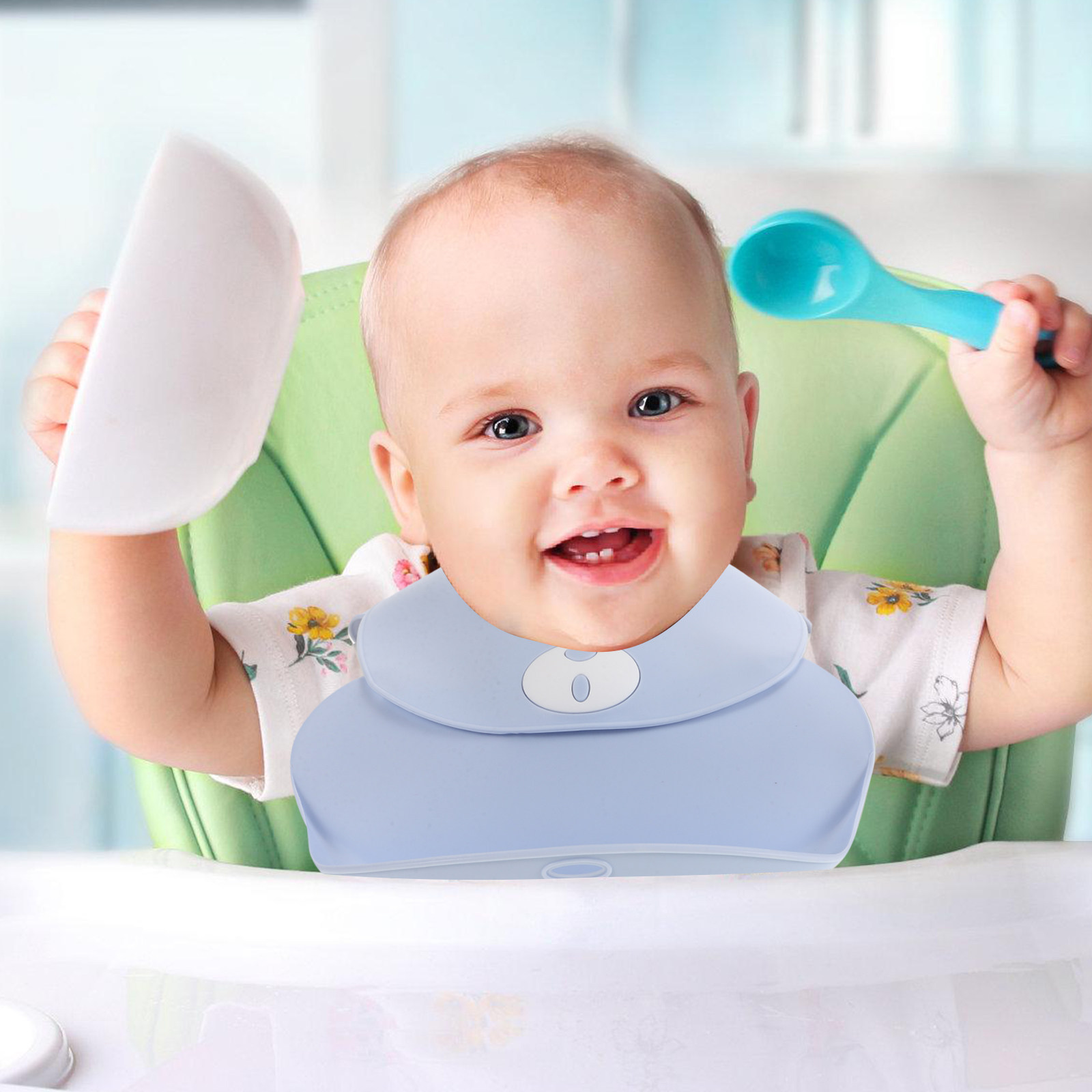 Waterproof Baby Bibs Silicone - Baby Bib Silicone Waterproof Adjustable Baby