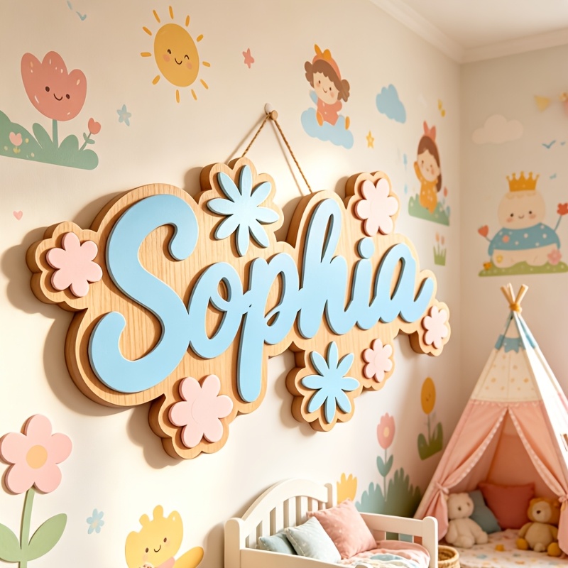 Personalized Floral Themed Nam - Nursery 评论和价格
